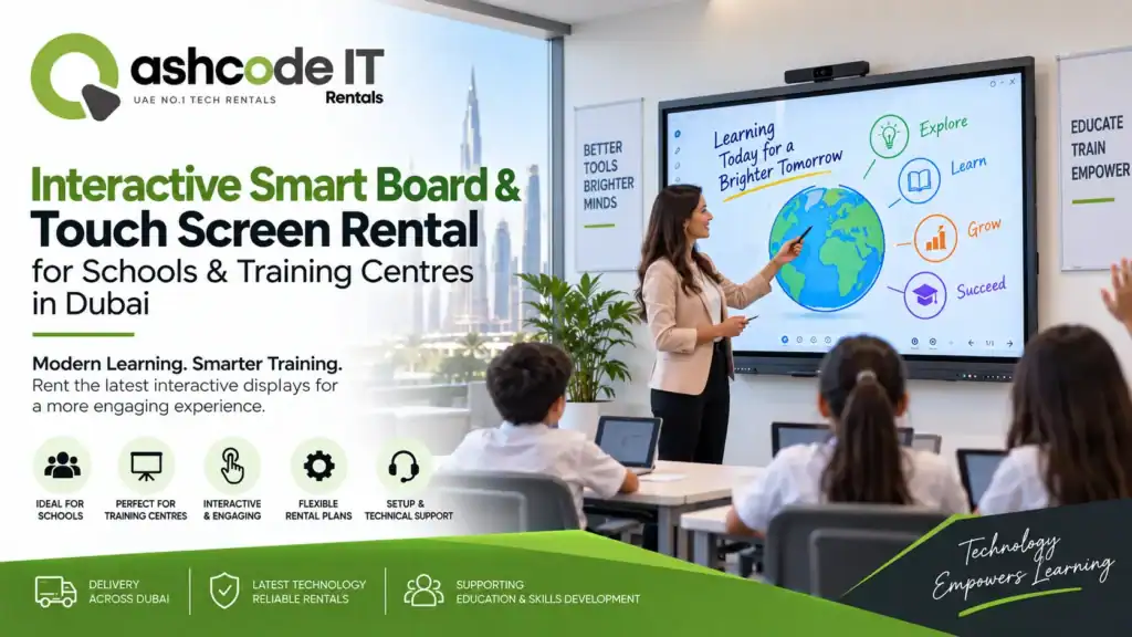 Featured Image for the blog - Screen Rental for Schools & Training Centres in Dubai